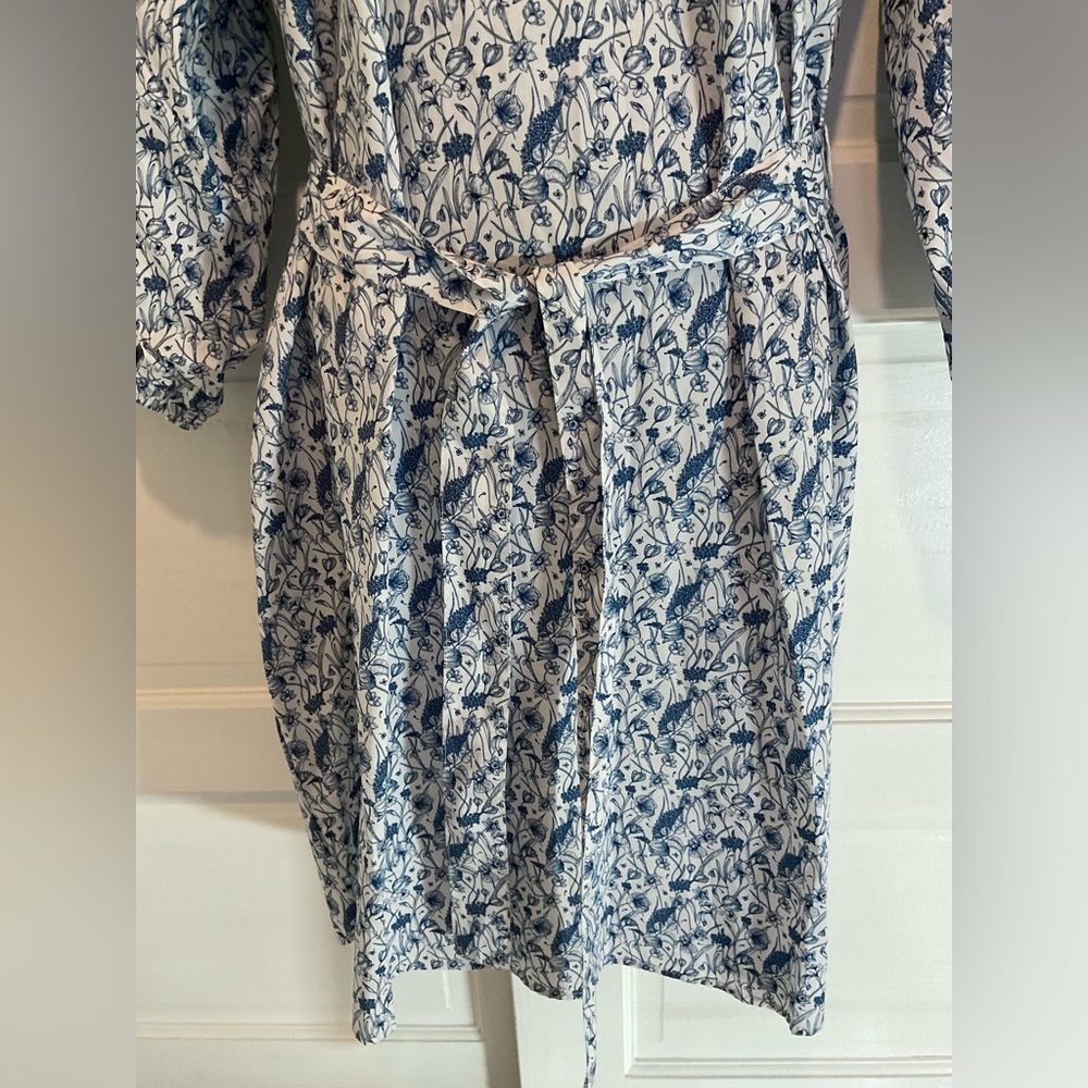 FLORAL PRINT SHIRT DRESS - Picture 6 of 11